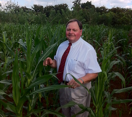 Bill in a corn field